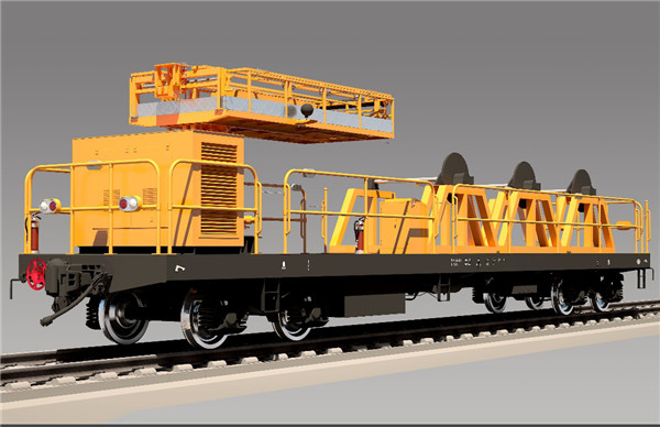 Wire Pay-off Vehicle for Overhead Line System